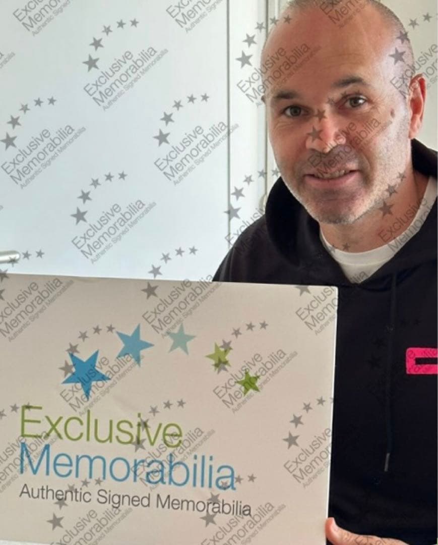 【証明書付】新品 イニエスタ直筆サイン スペイン A3サイズ相当