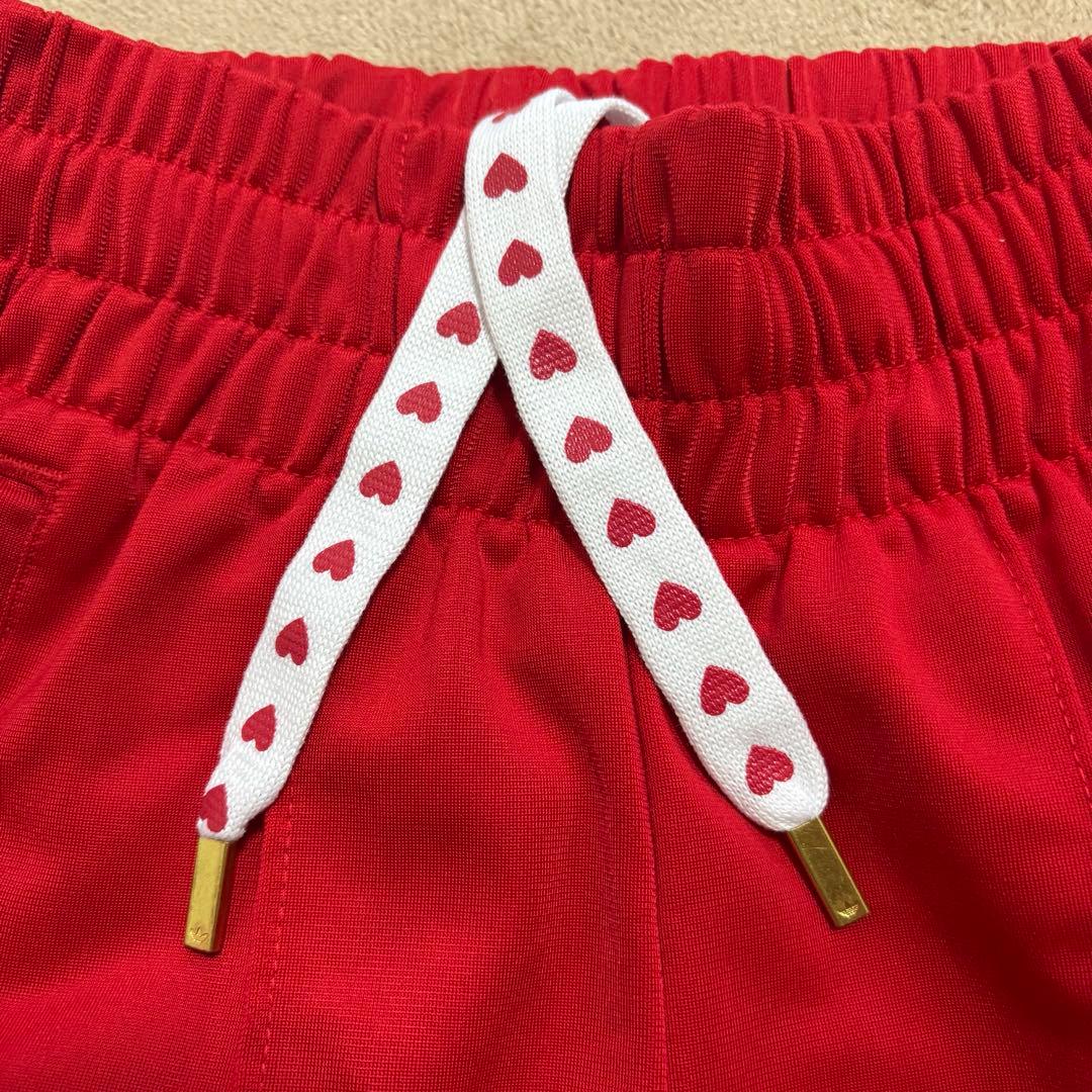 【希少限定モデル】アディダス トラックパンツ ハート刺繍 スリーライン 刺繍ロゴ