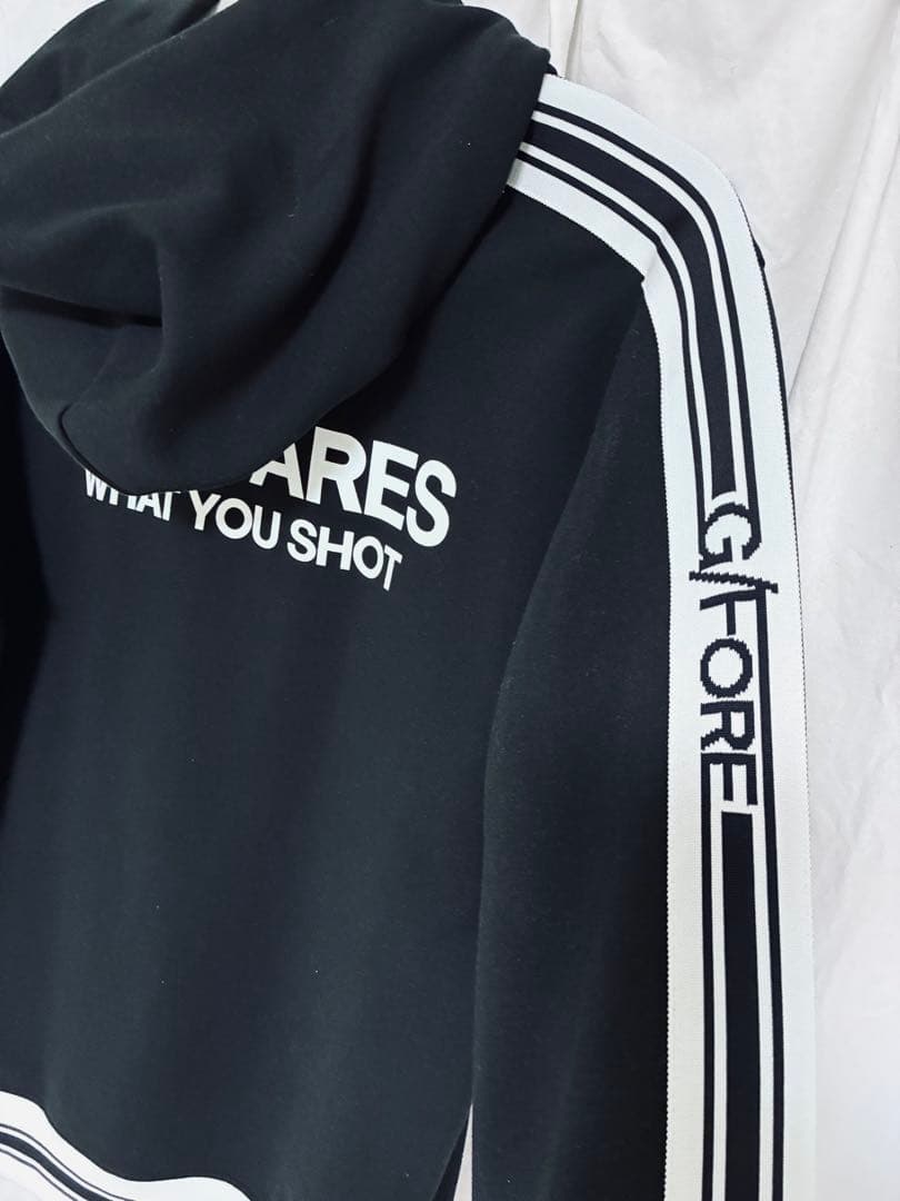 【美品】G／FOREフーディー黒スウェット ユニセックスMサイズ