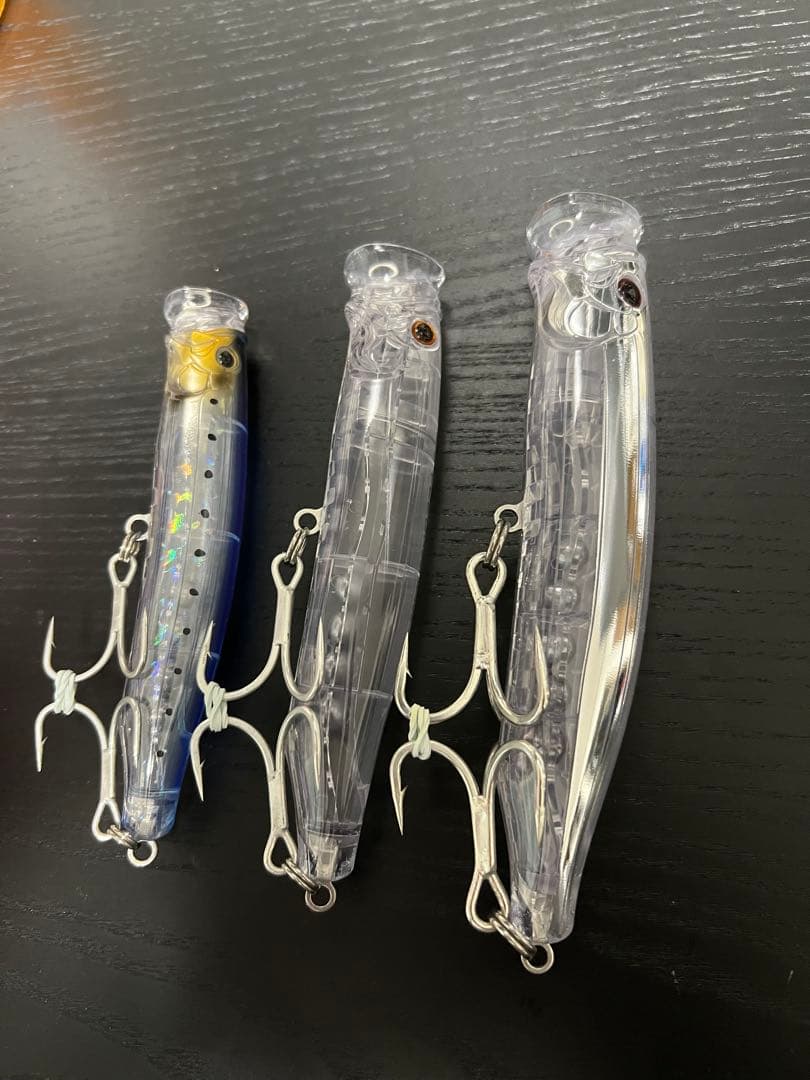 トップウォータールアーセット 3種 121mm 135mm 150mm