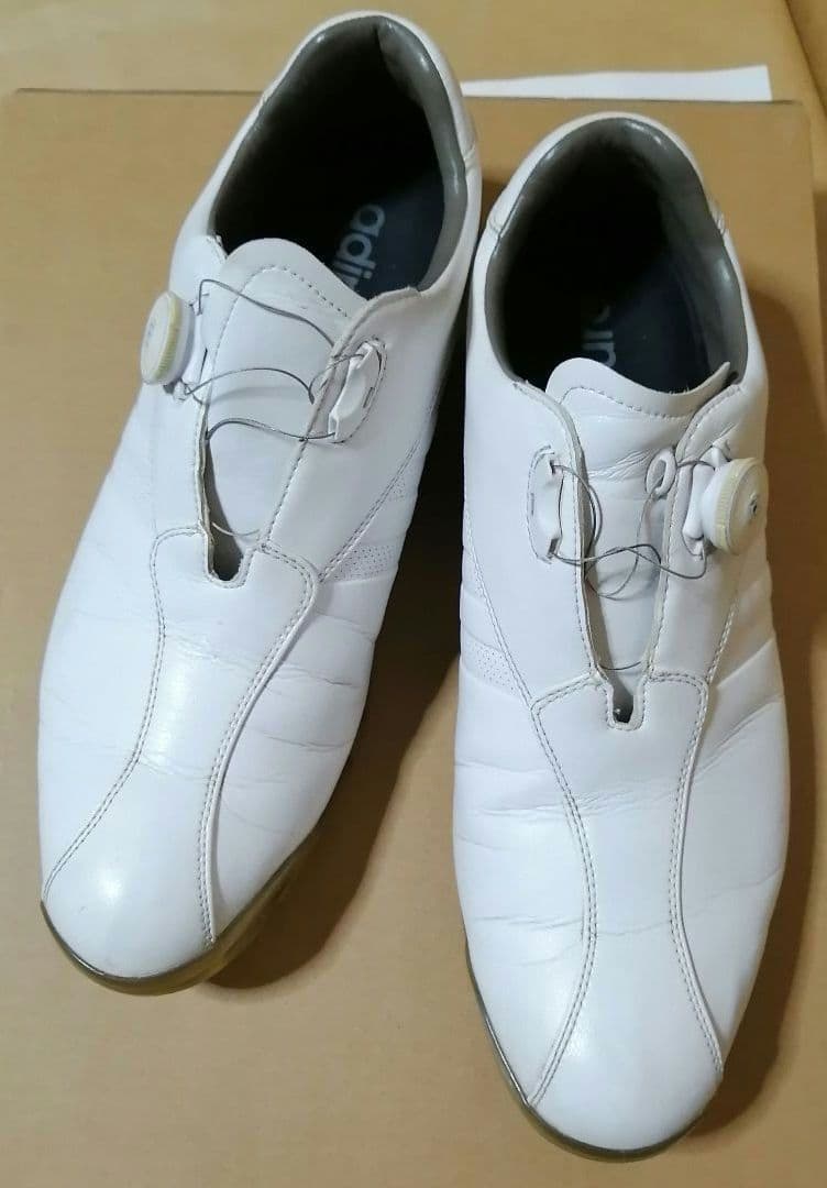 adidas ゴルフシューズ adipure 白 30cm