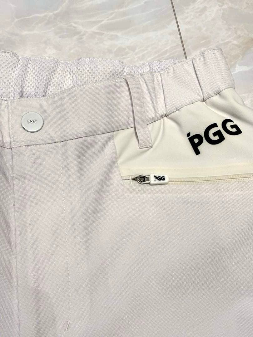PGG ゴルフパンツ　4 PEARLY GATES ホワイト×ネイビー