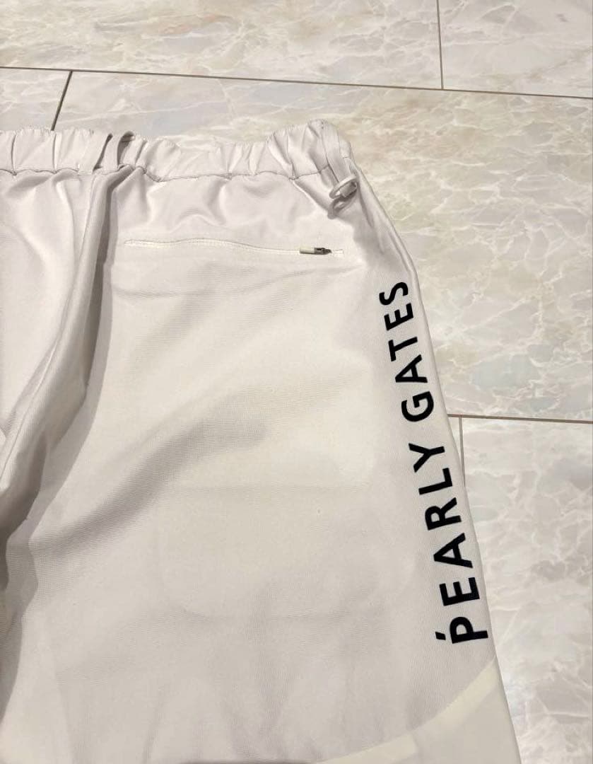 PGG ゴルフパンツ　4 PEARLY GATES ホワイト×ネイビー