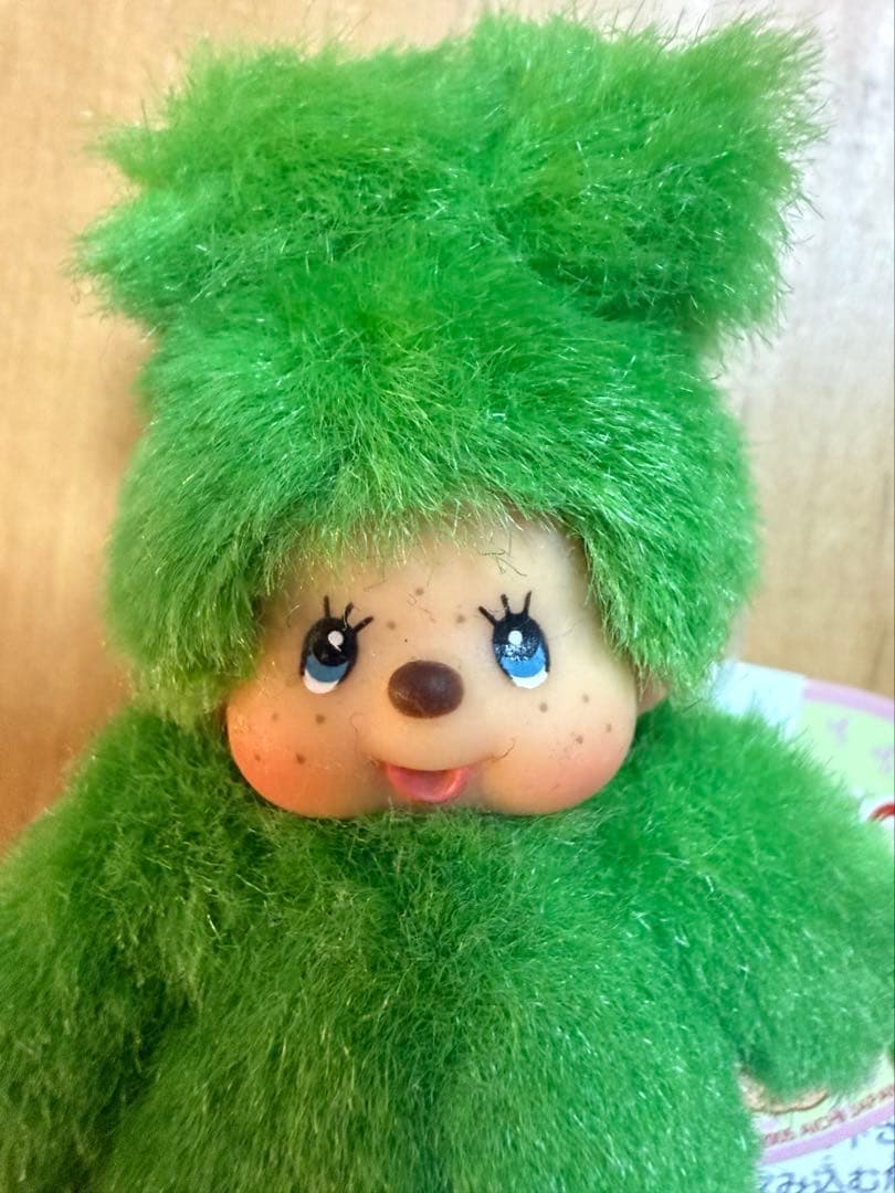 【レア 希少】愛知万博限定 モンチッチEXPO 2005 緑色マスコット