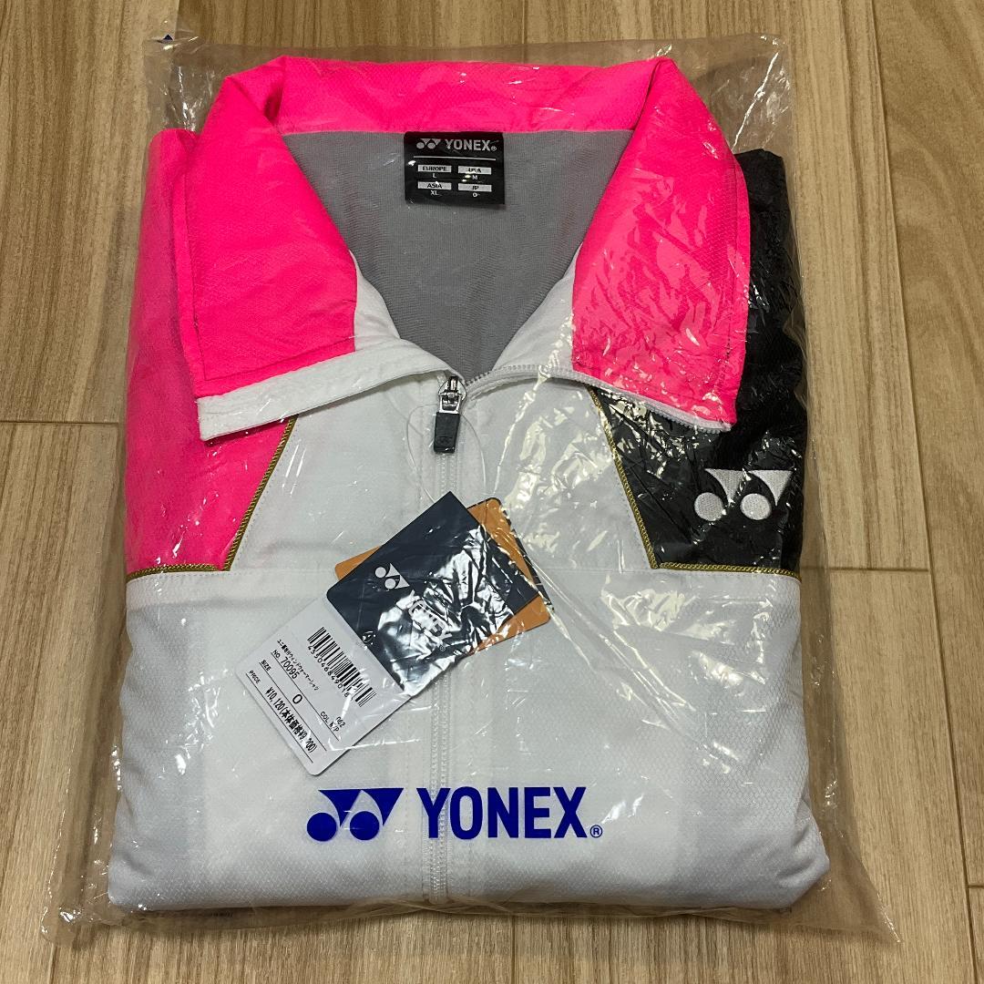 YONEX ユニ 裏地付 ウィンドウォーマー 70095 O ホワイトピンク