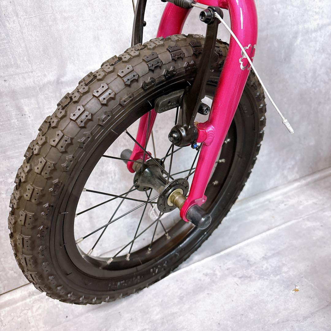 【美品】ヨツバサイクル 自転車 14インチ タイヤワックス済み