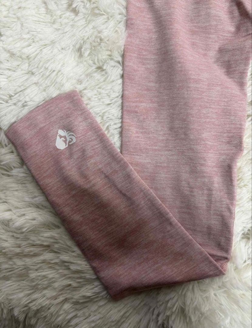 WOMENS’BEST ピンク スポーツブラとレギンス セット S