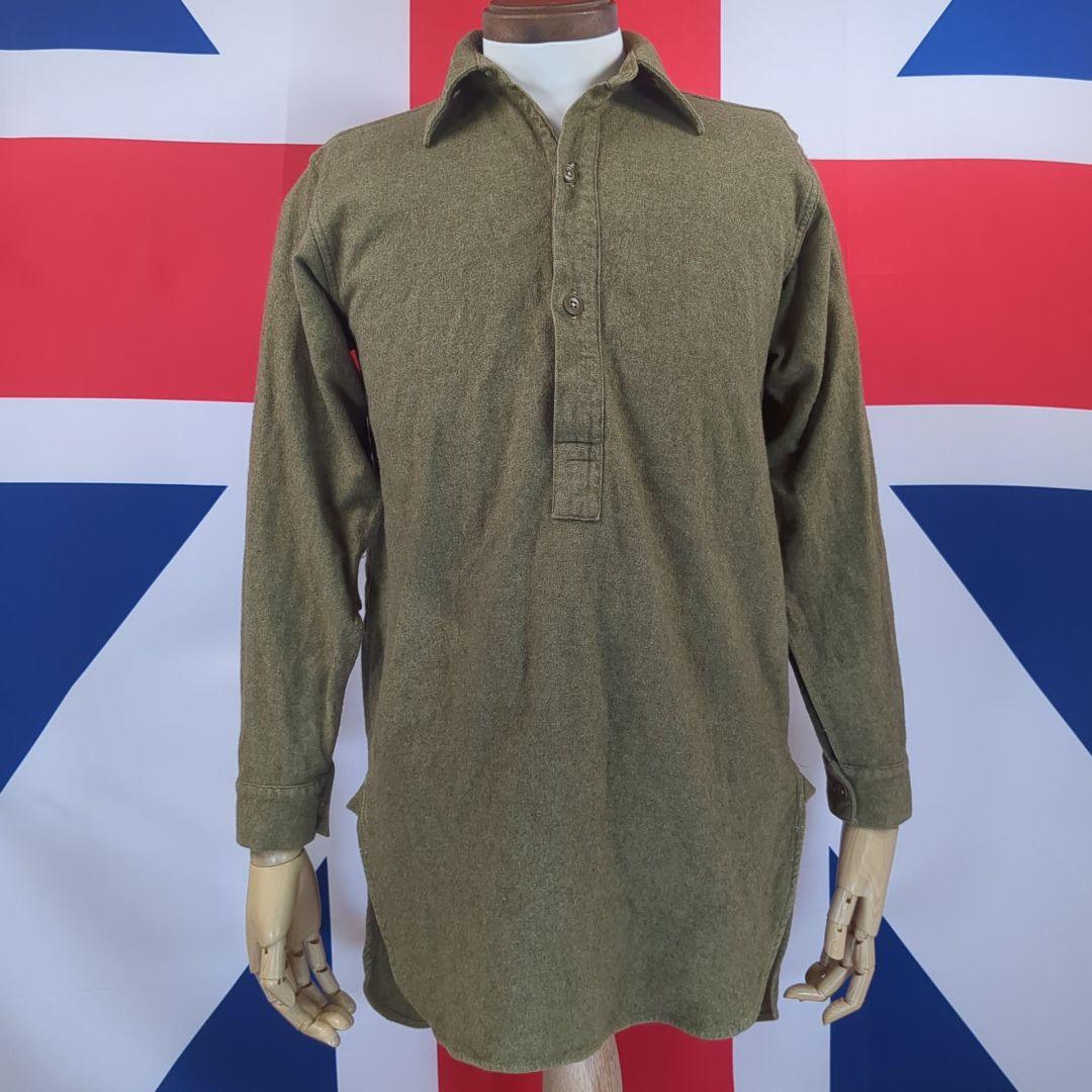 【実物美品】イギリス軍ウールシャツ1940年代製