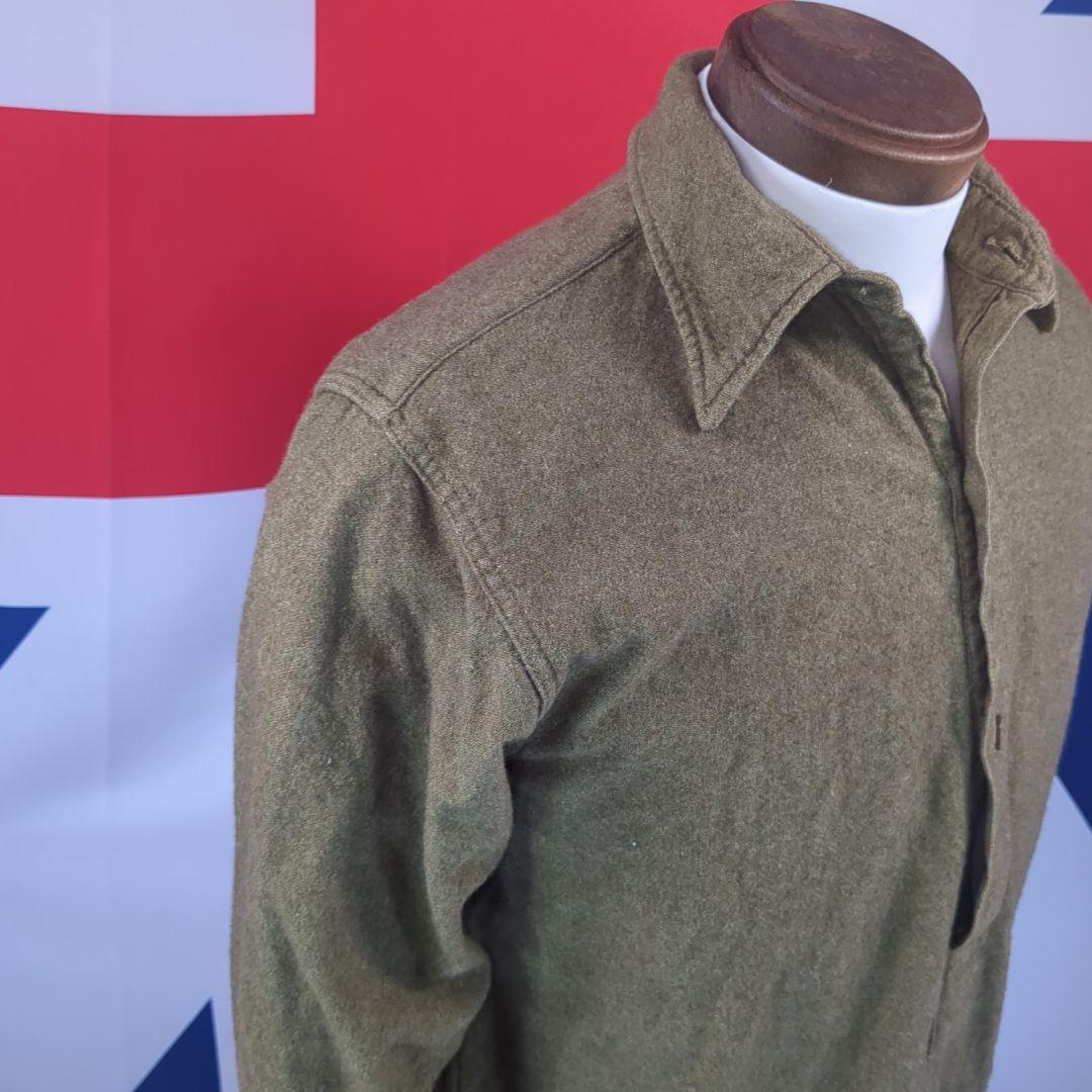 【実物美品】イギリス軍ウールシャツ1940年代製
