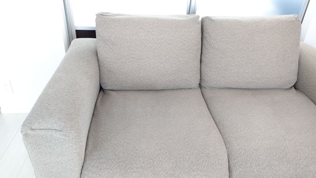 【ソファのみ】無印良品　ソファ2シーター　フェザー　ポケットコイル