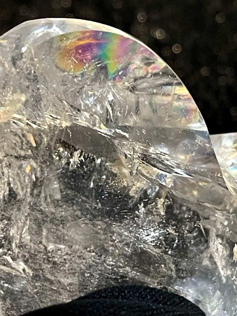 水晶♡ハート型(置物)珍しい綺麗なカットタイプ