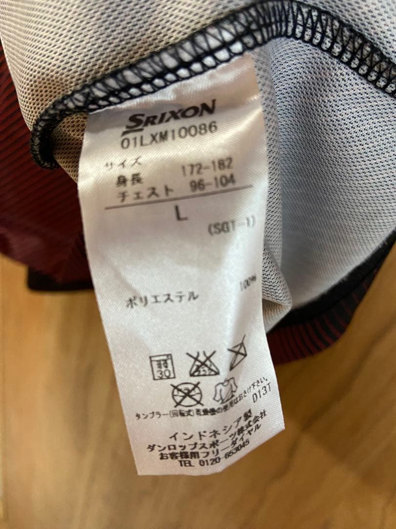Srixon ポロシャツ 赤黒 メンズ　レクサス松山英樹デザイン