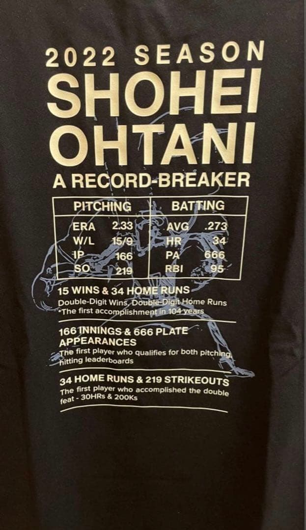 大谷翔平 デサント 2022 シーズン記録記念 枚数限定Tシャツ　L