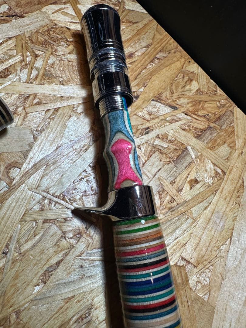 渓流釣りトップウォーター ハンドメイドグリップ