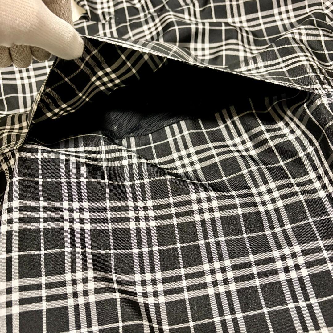 極美品 BURBERRY バーバリーゴルフ ノバチェック ナイロンジャケット