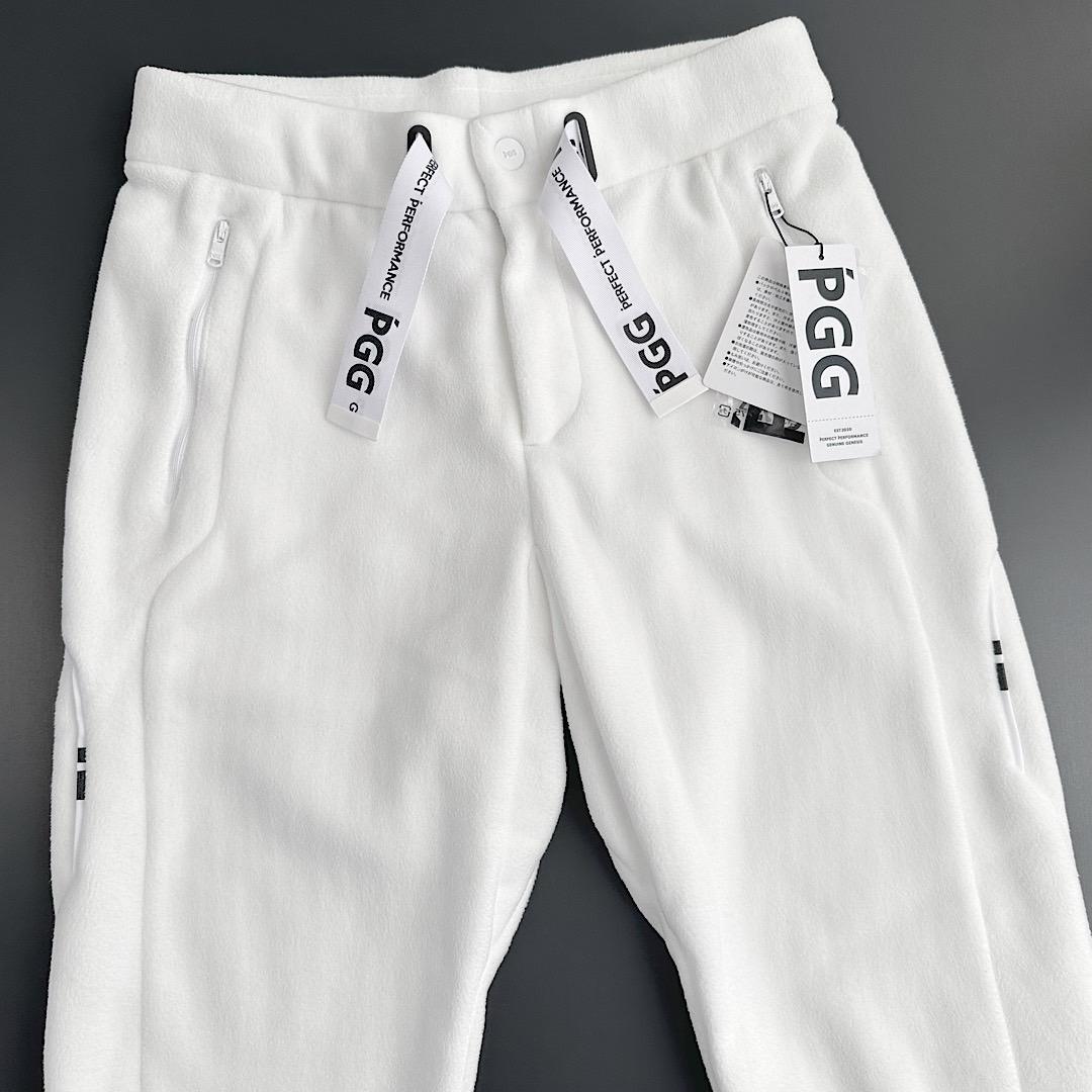 157 PGG 定価35200円 起毛ロングパンツ ホワイト サイズ0 S