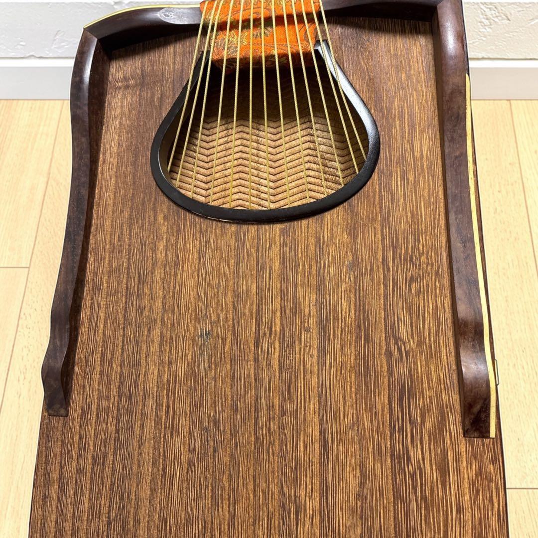 綾杉彫✨ 13弦 琴 北川銘 蒔絵 秀甫作 182cm 和楽器 伝統楽器