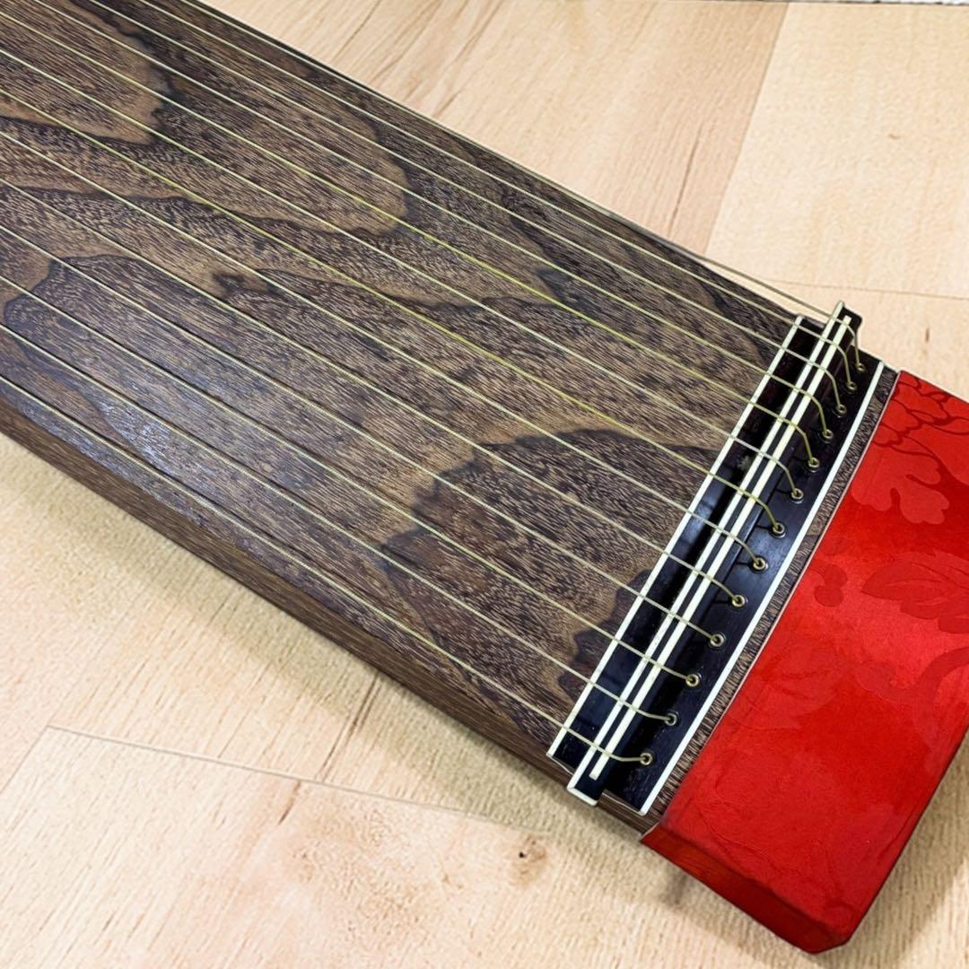 綾杉彫✨ 13弦 琴 北川銘 蒔絵 秀甫作 182cm 和楽器 伝統楽器