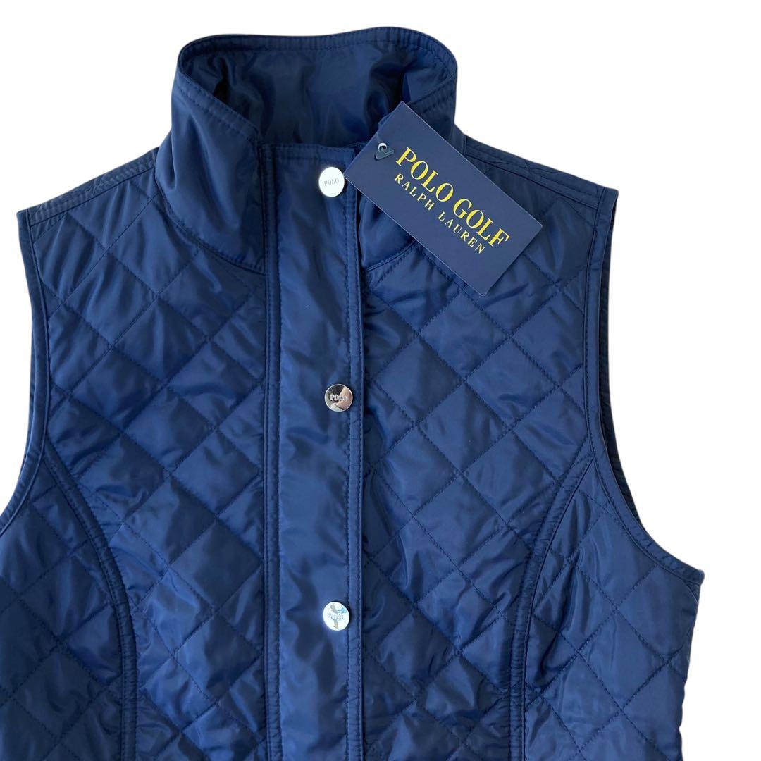 新品■POLO GOLF ポロゴルフ キルティング中綿ベスト 撥水ジャケット