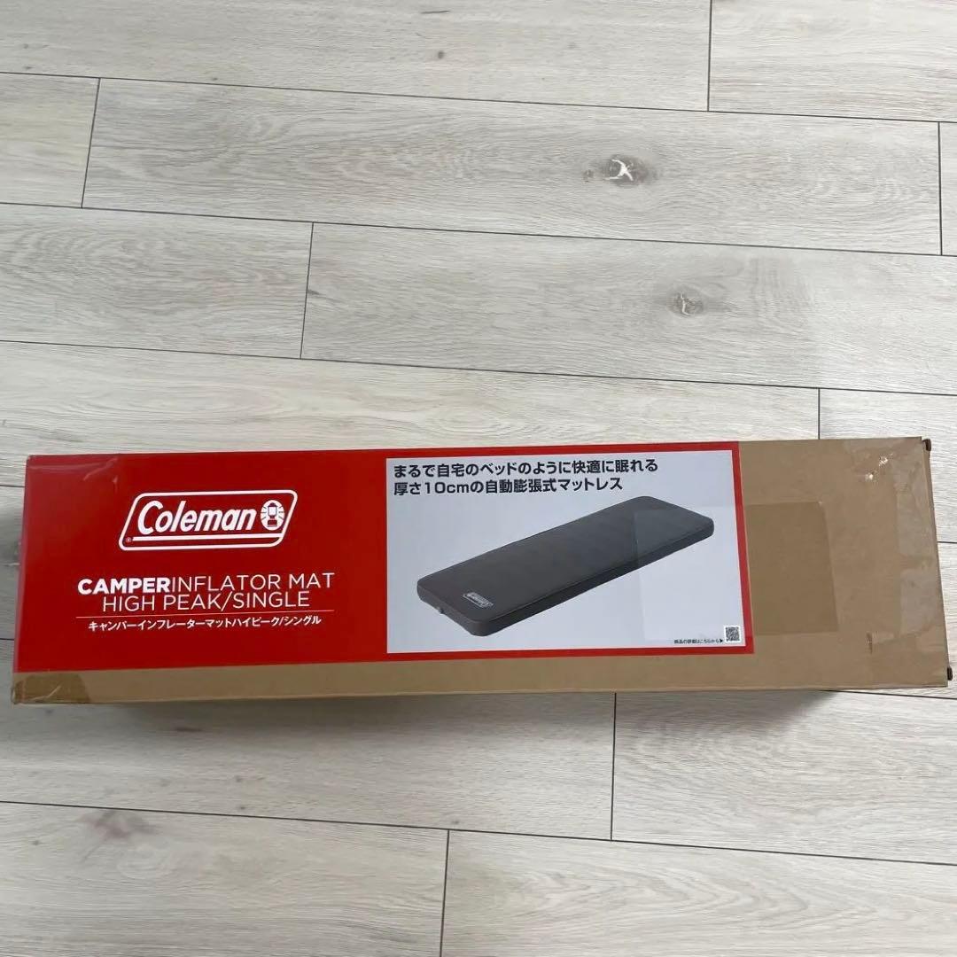 美品 Coleman キャンパーインフレーターマット ハイピークシングル