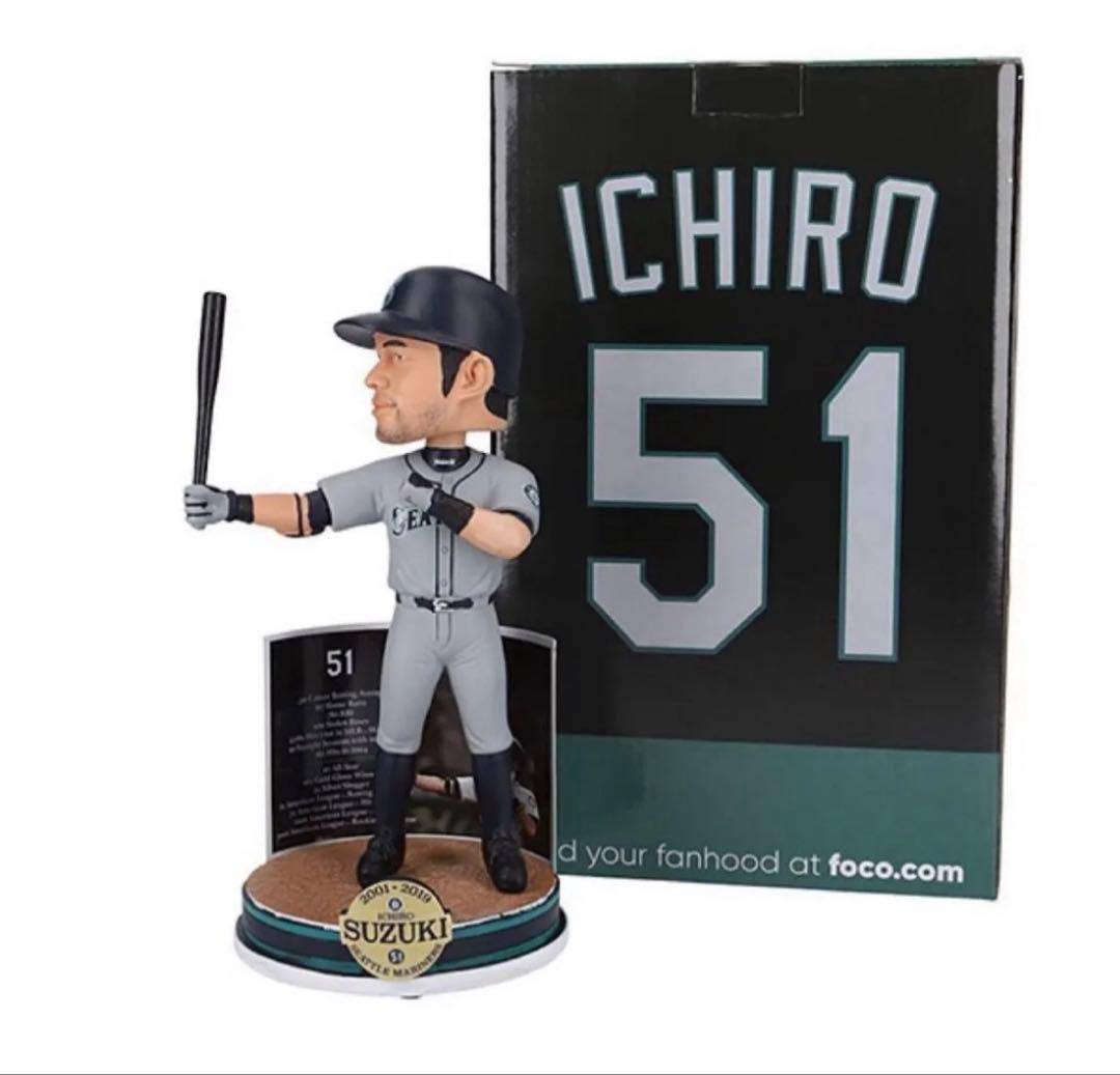イチロー MLB公式 フィギュア ボブルヘッド 記念台座付　殿堂入り記念