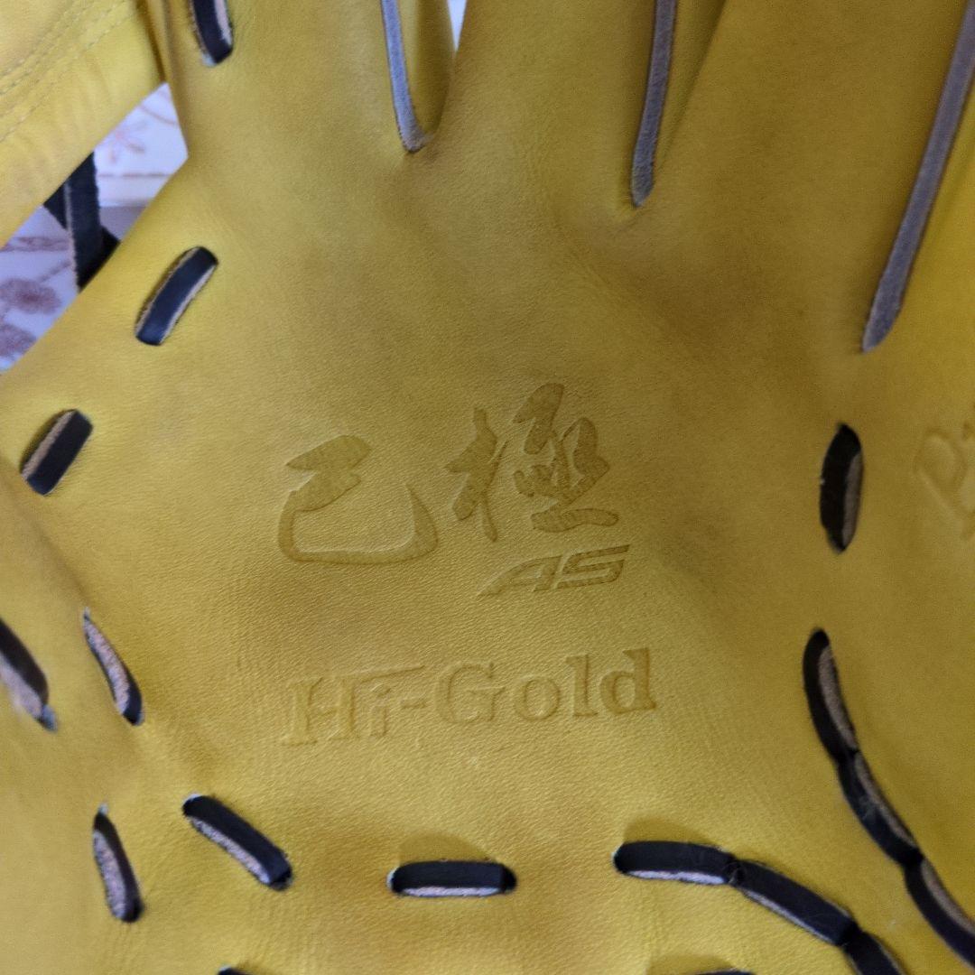 Hi-Gold 軟式グローブ イエロー　己極　OKG-9006