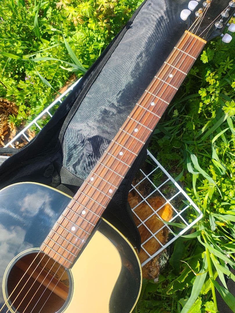 美品 Headway HJ-35/BLK ピアノブラック PU付エレアコ