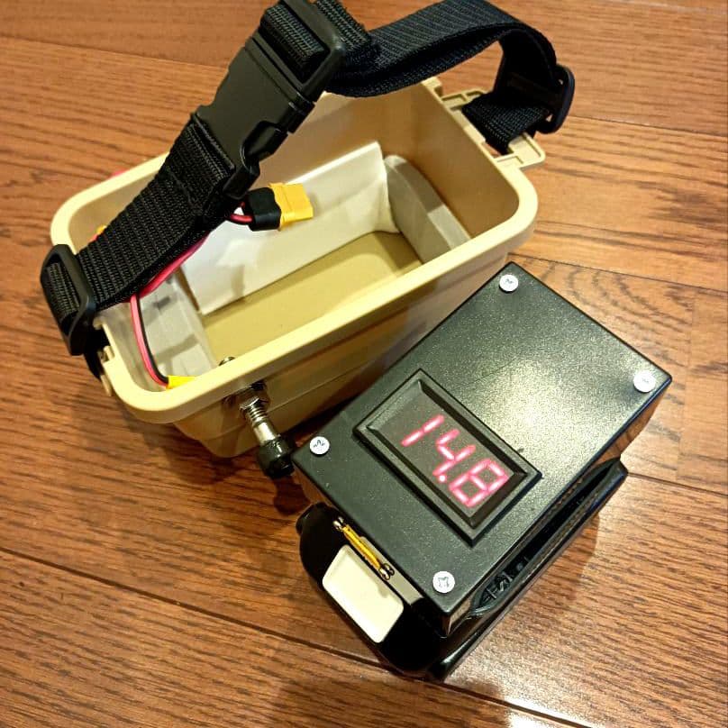 電動リール用マキタバッテリー18V&14.4V対応アダプター