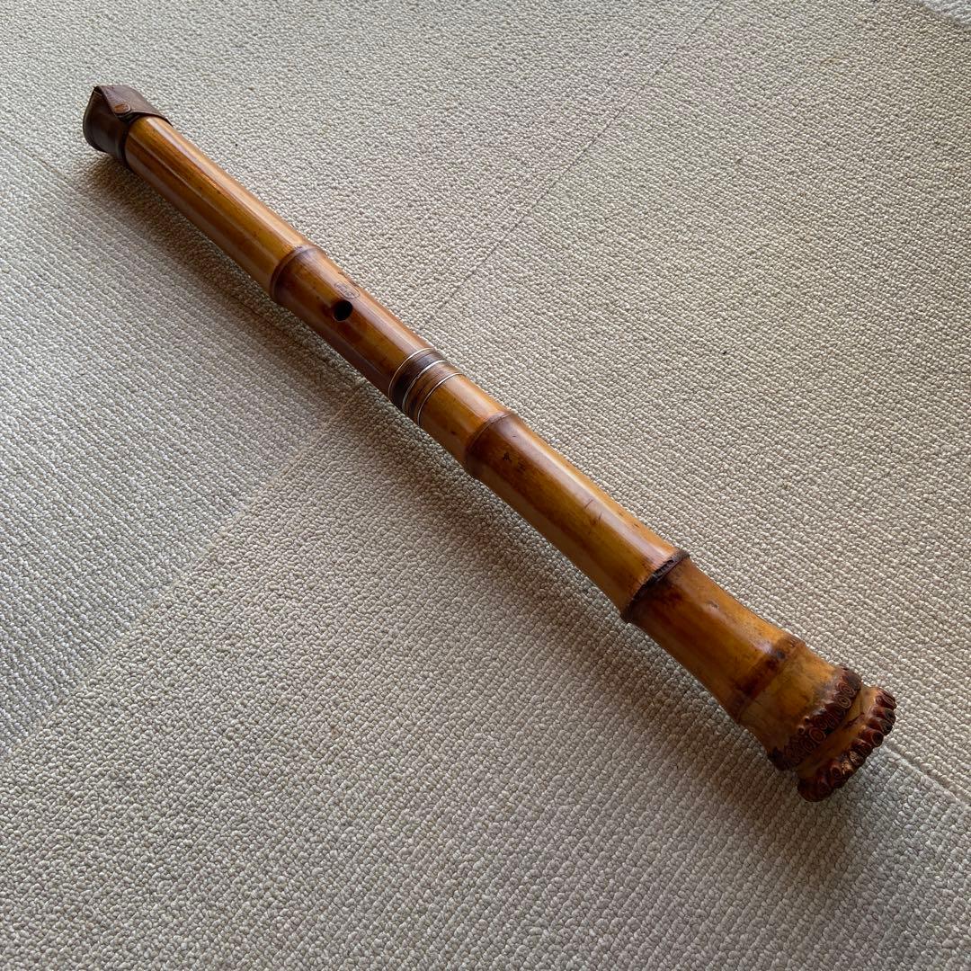 171 尺八　一尺八寸管　銘精華三印