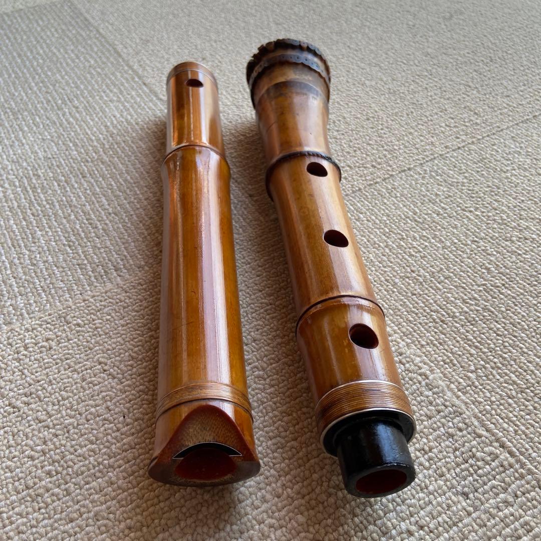 171 尺八　一尺八寸管　銘精華三印
