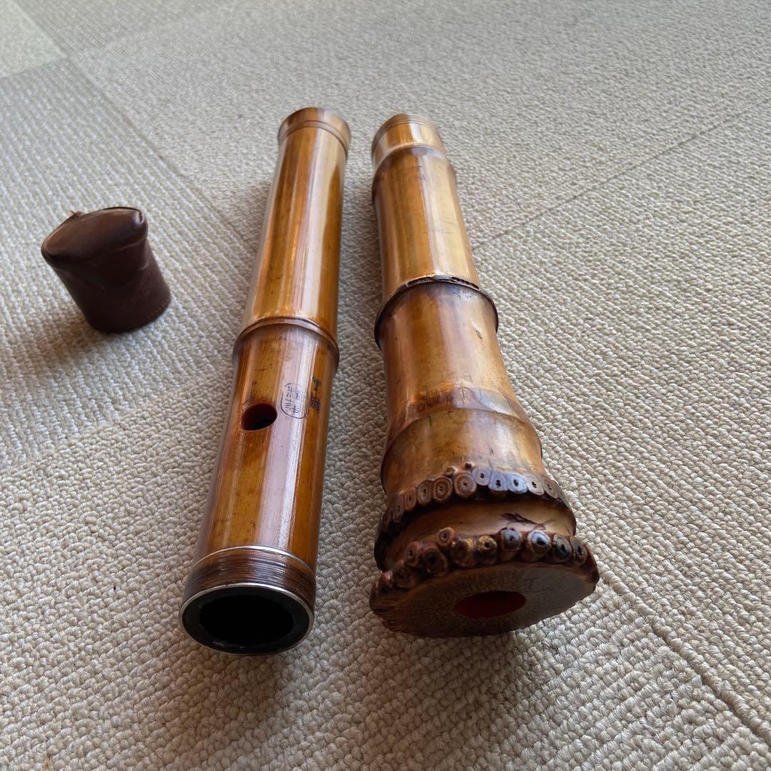 171 尺八　一尺八寸管　銘精華三印
