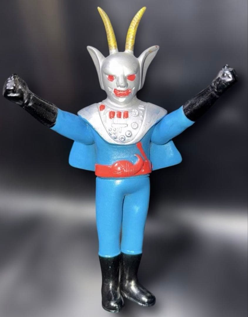 当時物特撮 ソフビアクマイザー3の敵役メザロード1975年タカトク製美品石森プロ