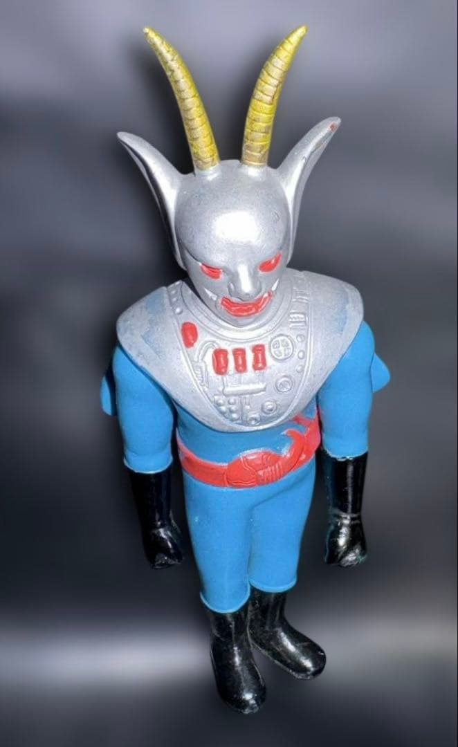 当時物特撮 ソフビアクマイザー3の敵役メザロード1975年タカトク製美品石森プロ