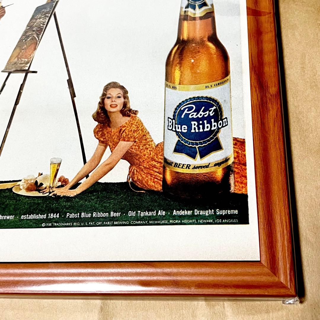 希少品！ Pabst Blue Ribbon パブスト ブルー リボン ポスター