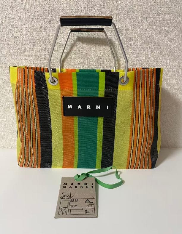 MARNI Market ストライプ トートバッグ
