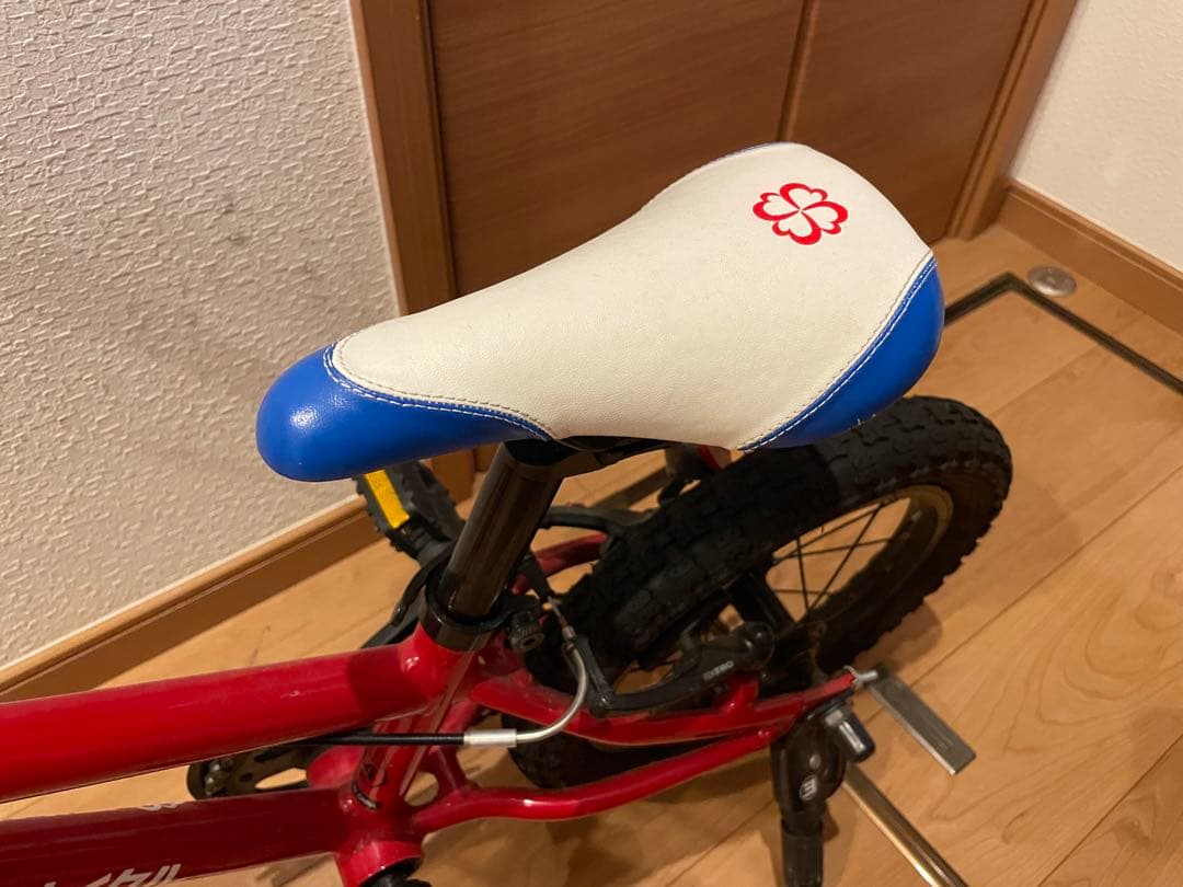 【東京都内　直接引取可能】ヨツバサイクル　14インチ レッド/ブルー　ヨツバ14