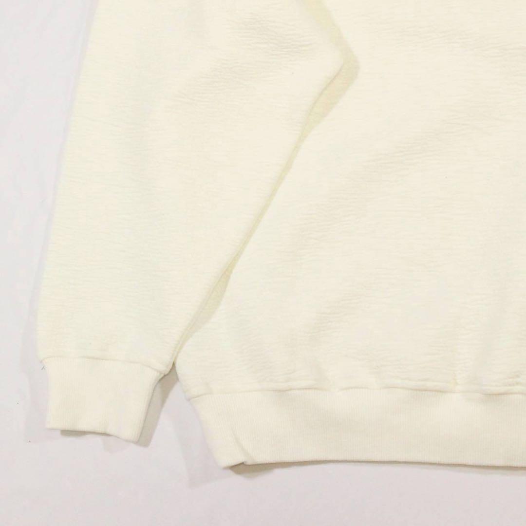 美品✨️HENRY VAL　ヘンリーバル【LL】ハーフジップ　トレーナー　白