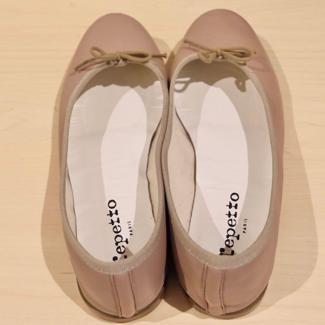 repetto ピンクベージュ バレエシューズ 37