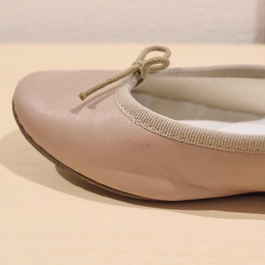 repetto ピンクベージュ バレエシューズ 37