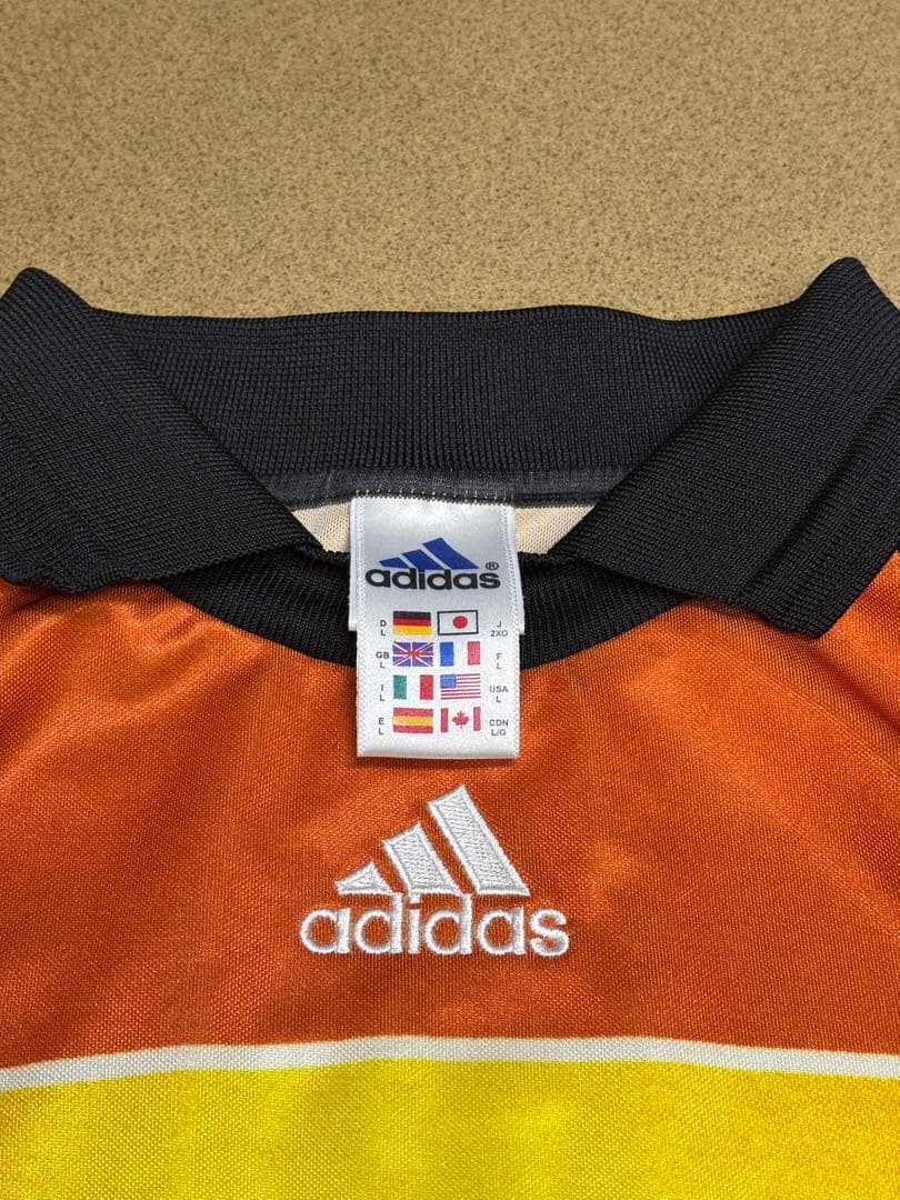 90s00s y2k adidas サッカーシャツ ゴールキーパー　オレンジ