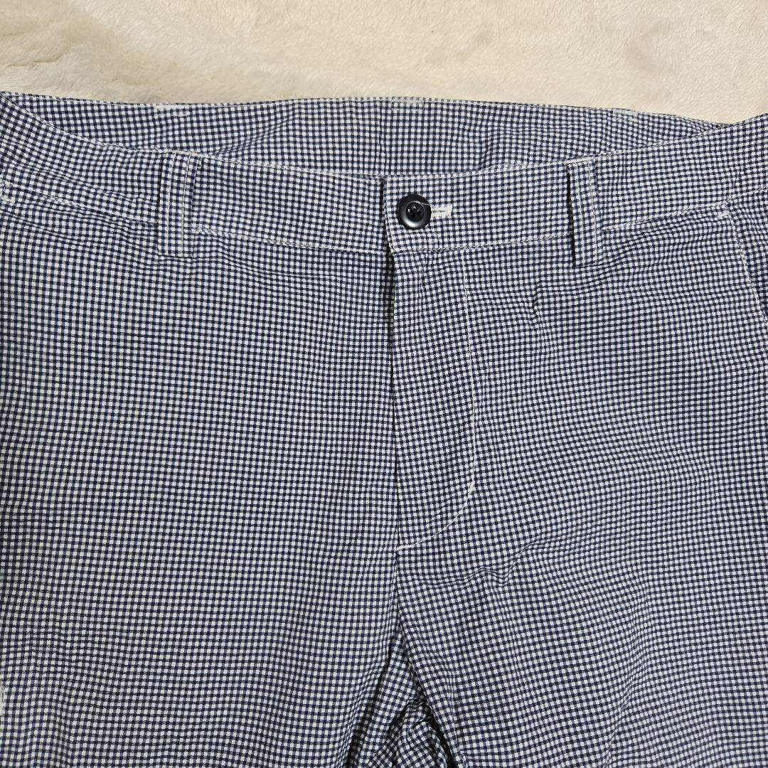 BEAMS GOLF シアサッカー チェック柄 パンツ XL