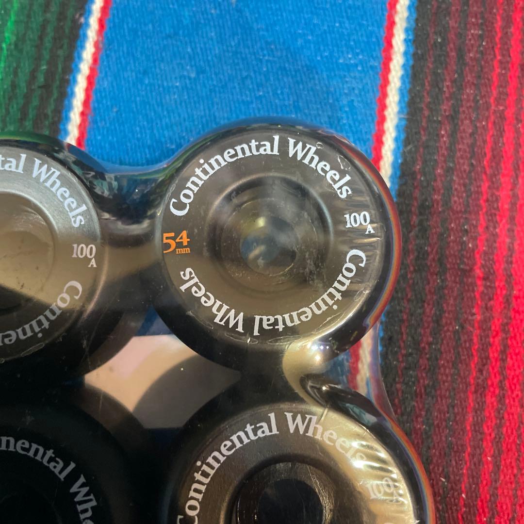 Continental Wheels 54mm 100Aスケートボードウィール