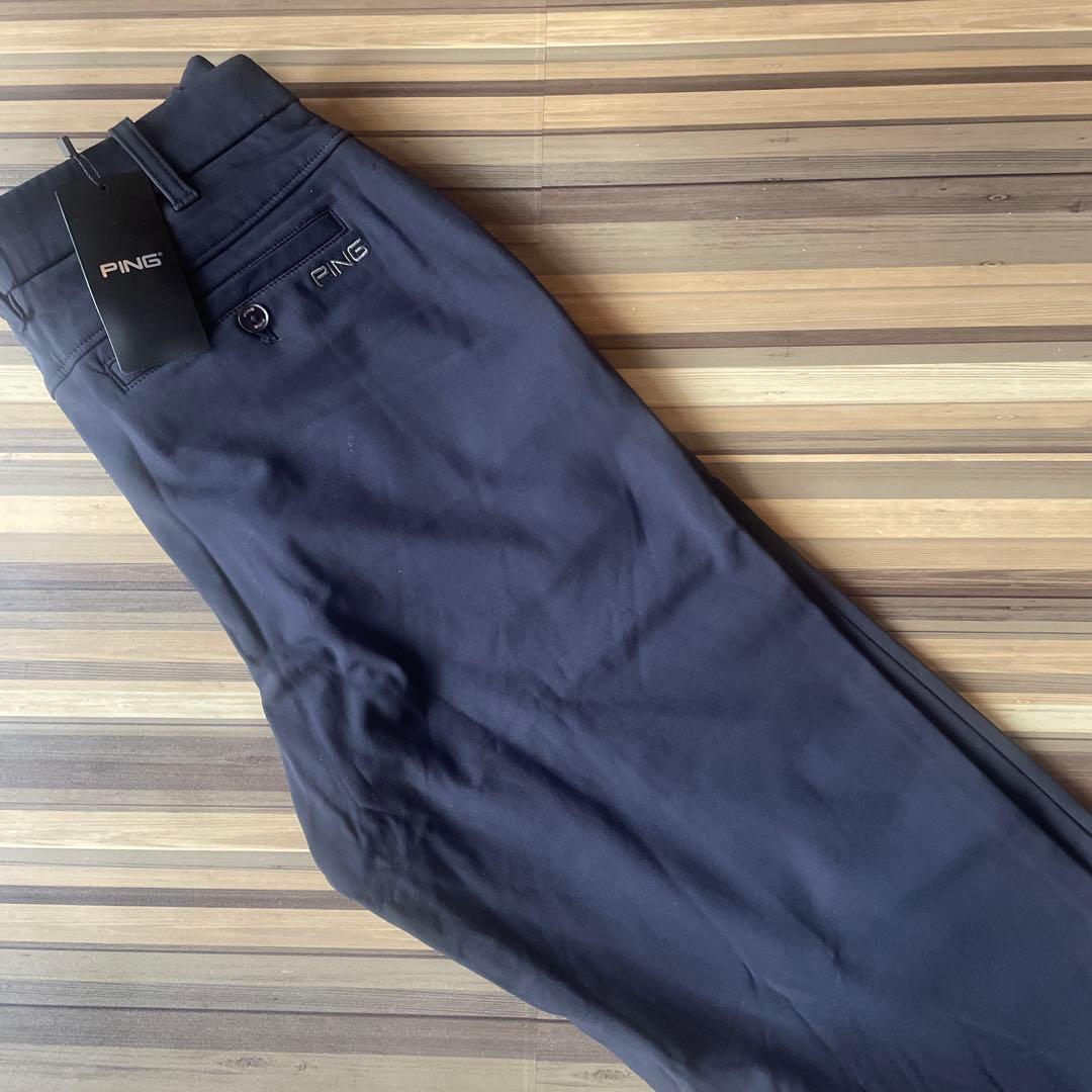 【新品タグ付き】PING ゴルフパンツ メンズ 暖パンツ　ストレッチ 防寒W76