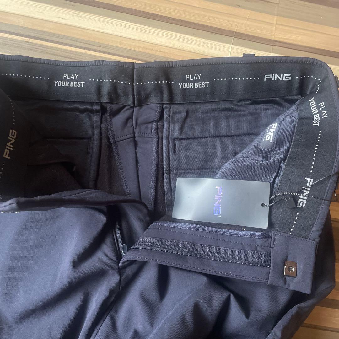 【新品タグ付き】PING ゴルフパンツ メンズ 暖パンツ　ストレッチ 防寒W76