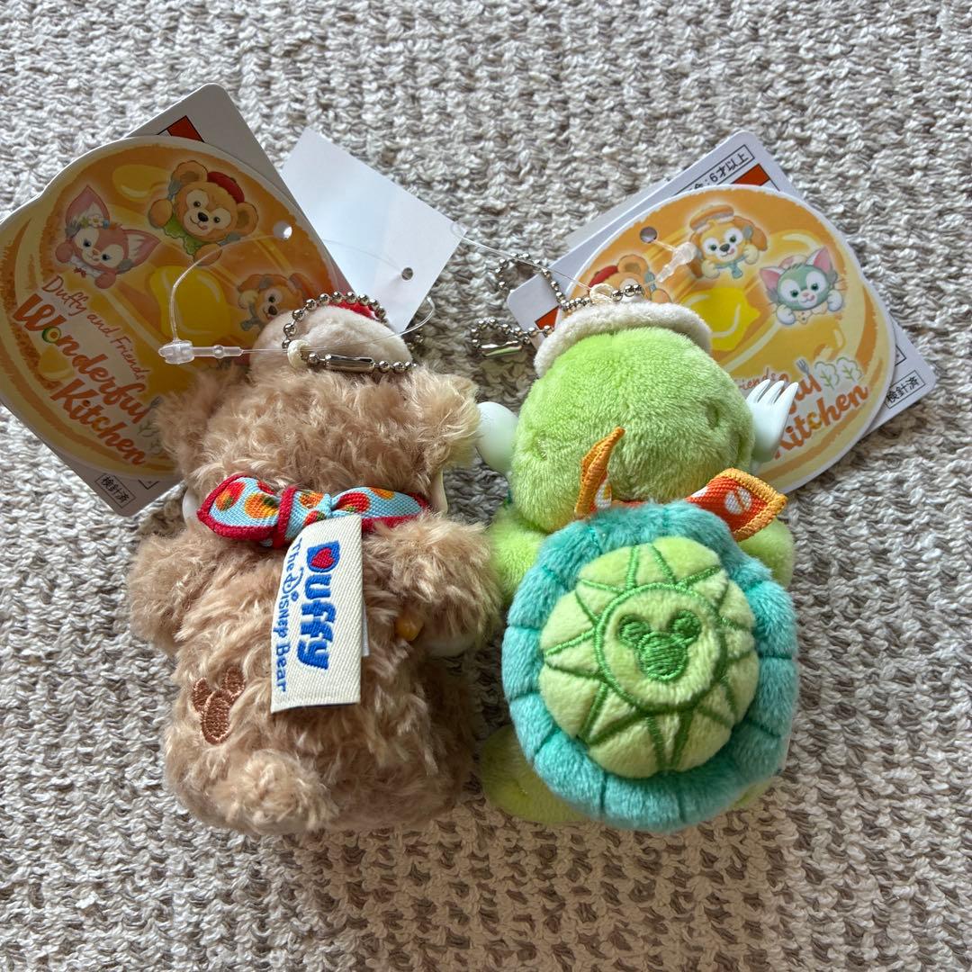 ダッフィー　オルメル　ぬいぐるみキーホルダー　ディズニー　ワンダフルキッチン