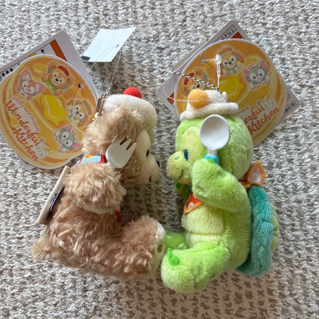 ダッフィー　オルメル　ぬいぐるみキーホルダー　ディズニー　ワンダフルキッチン