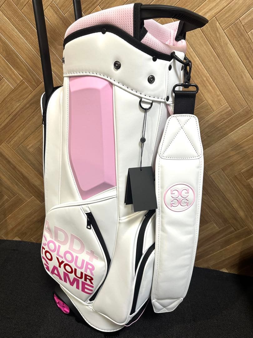 即納品☆韓国G/FORE TROLLEY キャディーバック ホワイト×ピンク