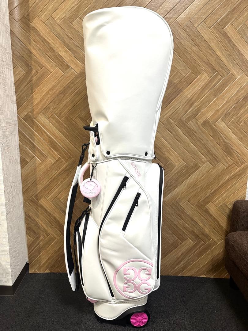 即納品☆韓国G/FORE TROLLEY キャディーバック ホワイト×ピンク