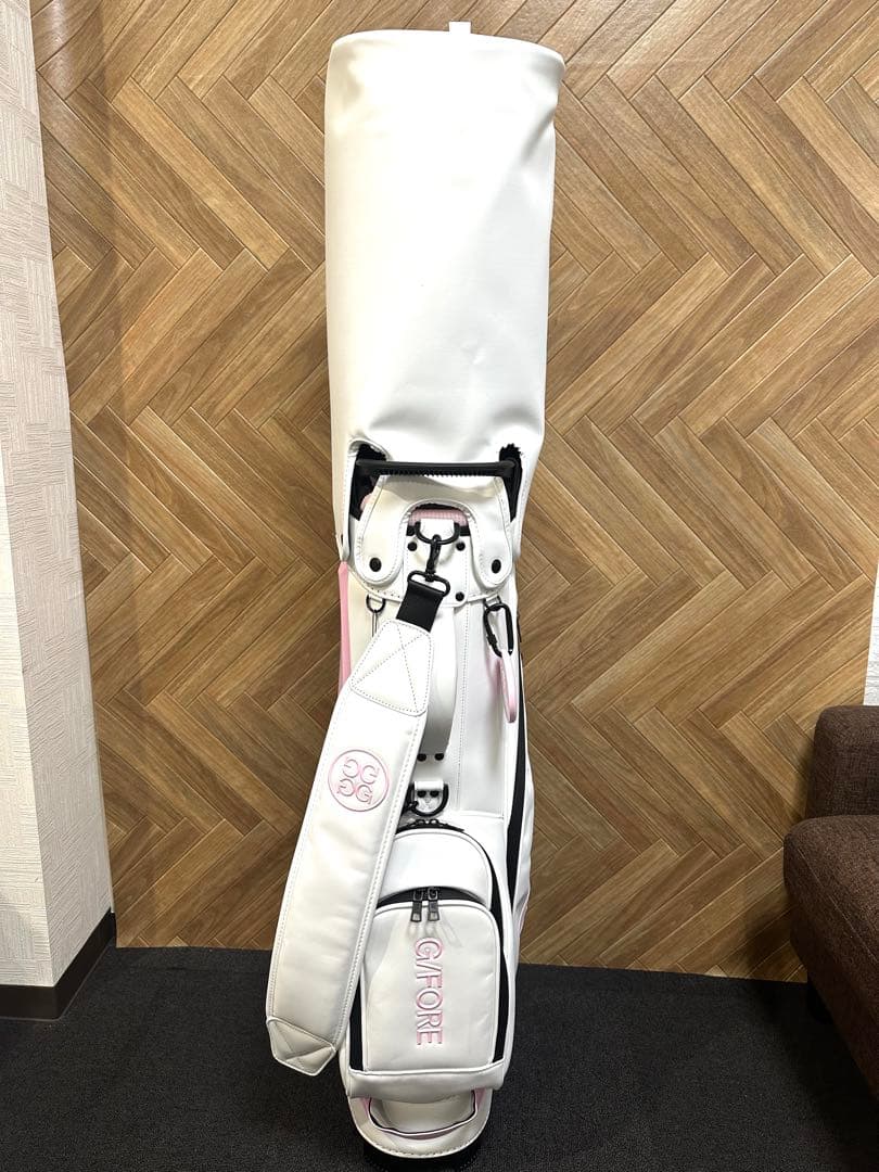 即納品☆韓国G/FORE TROLLEY キャディーバック ホワイト×ピンク