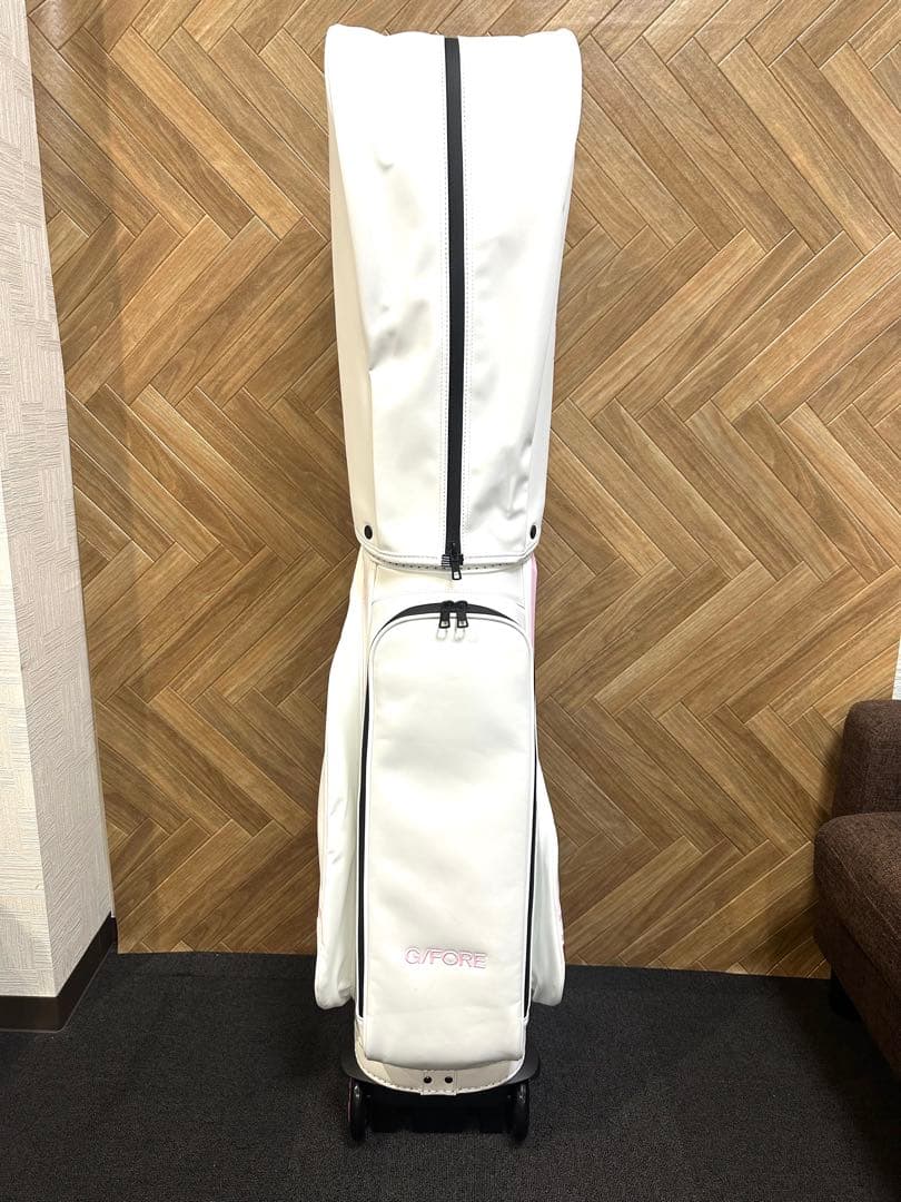 即納品☆韓国G/FORE TROLLEY キャディーバック ホワイト×ピンク